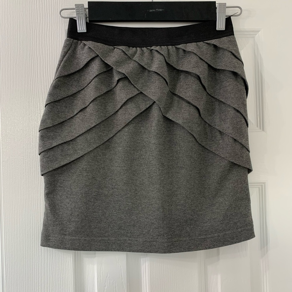 Short Gray Work Skirt